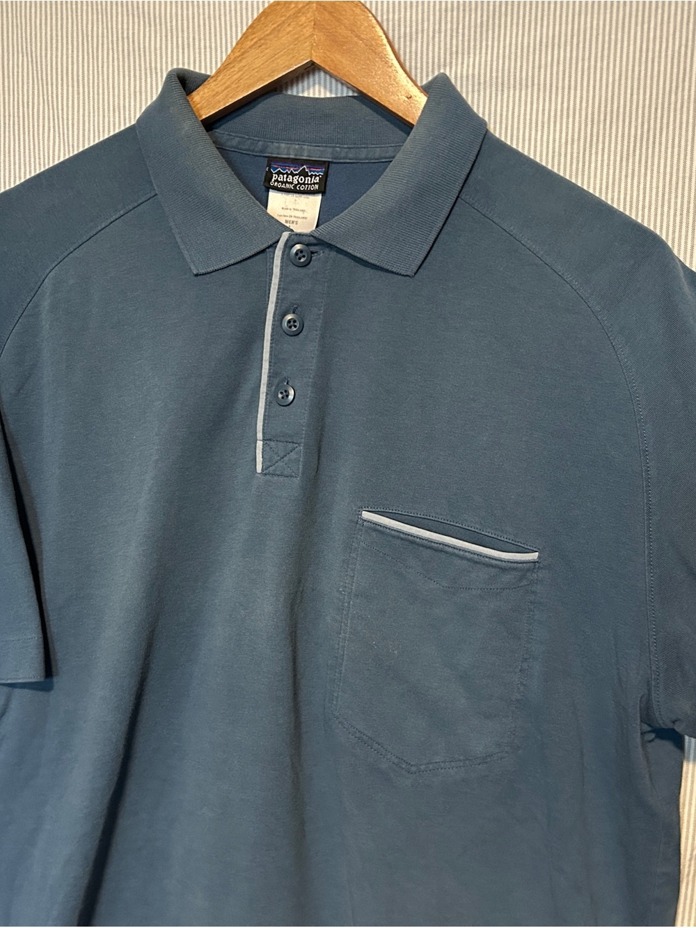 Patagonia Men’s Slate Blue Polo with Chest Pocket
